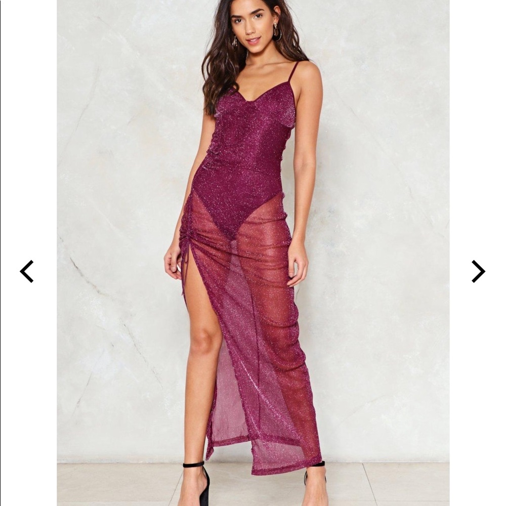 Cutest EVER sparkly burgundy dress NWT